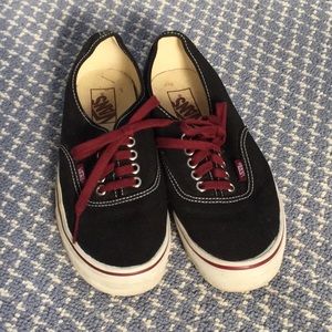 Vans Sneakers | Black and Maroon | Women size 8